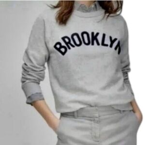 J. Crew Gray Brooklyn Crew Sweatshirt